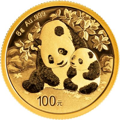 Goldmünze Panda 8 Gramm